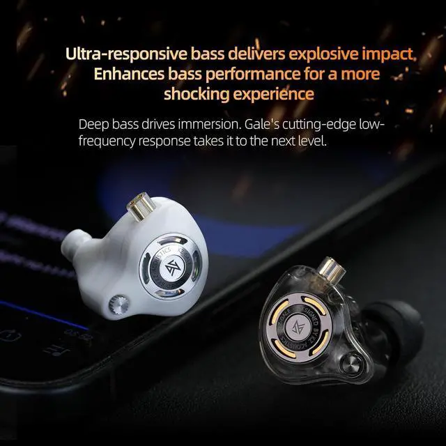 Alt view image 7 of 7 - Gale Wired Earbuds with Microphone, HiFi Deep Bass Comfort-Fit Ear Buds for Gaming, Super-Linear Driver IEM for Gaming, Compatible for PC, PS5, PS4, Nintendo, Switch, Steam Deck (3.5, White)
