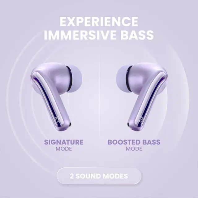 Alt view image 5 of 7 - True Wireless Earbuds Noise Cancelling Earbuds, Premium ANC | Deep Noise Cancelling Earpods, Bluetooth 5.4 Ear Buds, iPhone and Android Active Earphones with ANC Sound Blocking