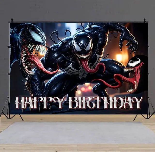 Alt view image 5 of 6 - Superhero Birthday Party Decorations, 5x3ft Happy Birthday Back Drop Banner Theme Backdrop Banner for Superhero Party Decorations Indoor Outdoor