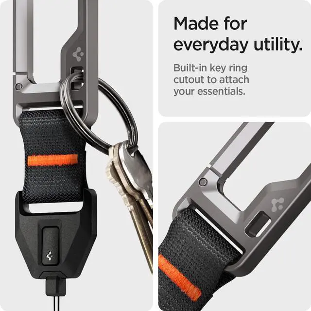Alt view image 5 of 7 - Carabiner for AirPods Pro 3 / AirPods Pro 2, Premium Material | Detachable Carabiner with Lanyard for AirPods Pro 3rd Generation (2025) and 2nd Generation (2022/2023), Quick Release Button