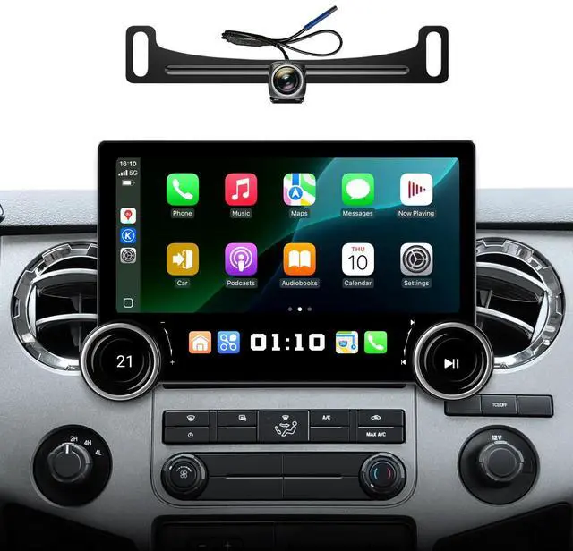 Main image of 11.5in Car Stereo for Ford F150 F250 F350 2004-2016 CarPlay Auto | Fits F150 04-08 F250 F350 08-16, 4G+64GB ROM for Offline Maps, Dual Knobs for Bumpy Roads, QLED Screen, 1080P Camera