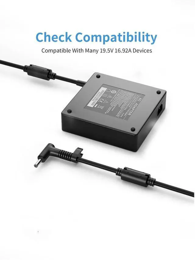 Alt view image 4 of 5 - 330W Laptop Charger Compatible with HP Omen 17 max 16 Laptop | 330w AC Adapter Tpn-da33