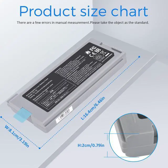 Alt view image 2 of 7 - 9-Cell CF-30 CF-VZSU46 CF-VZSU46U 87WH Laptop Battery for Panasonic Toughbook CF-30 CF-31 CF-53, Part Number CF-VZSU1430U CF-VZSU46S CF-VZSU46R CF-VZSU46AU CF-VZSU71U CF-VZSU72U