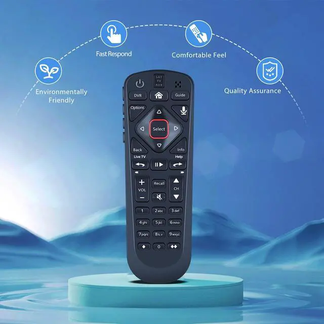 Alt view image 4 of 6 - Voice Replacement for Dish Network 54.0 Remote Control for The Hopper | Easy to Pair, Voice Control