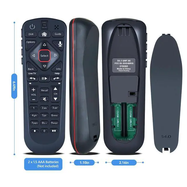 Alt view image 6 of 6 - Voice Replacement for Dish Network 54.0 Remote Control for The Hopper | Easy to Pair, Voice Control