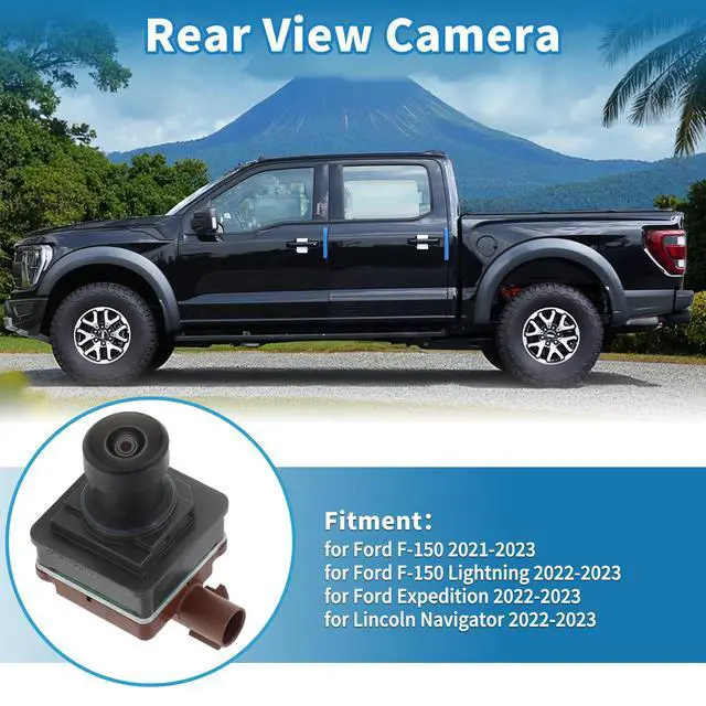 Alt view image 2 of 7 - Rear View Camera for Ford F-150 2021-2023 for Ford Expedition for Lincoln Navigator 2022 2023 Park Assist Backup Reverse Camera Replace No.PJ7Z-19G490-B/PJ7Z-19G490-C