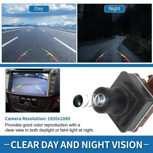 Alt view image 5 of 7 - Rear View Camera for Ford F-150 2021-2023 for Ford Expedition for Lincoln Navigator 2022 2023 Park Assist Backup Reverse Camera Replace No.PJ7Z-19G490-B/PJ7Z-19G490-C