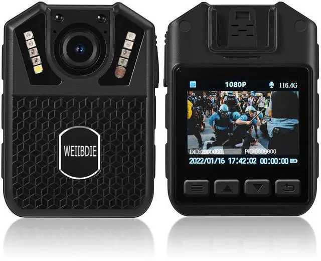 Main image of Body Cameras with Audio and Video Recording,1080P,128G Memory,Night Vision,3000mah Battery Last 11-12 Hrs, Wearable Body Cam for Law Enforcement, Security Guard,Civilian,Personal Use