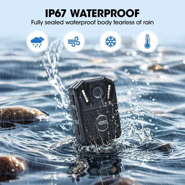 Alt view image 3 of 7 - Body Cameras with Audio and Video Recording,1080P,128G Memory,Night Vision,3000mah Battery Last 11-12 Hrs, Wearable Body Cam for Law Enforcement, Security Guard,Civilian,Personal Use