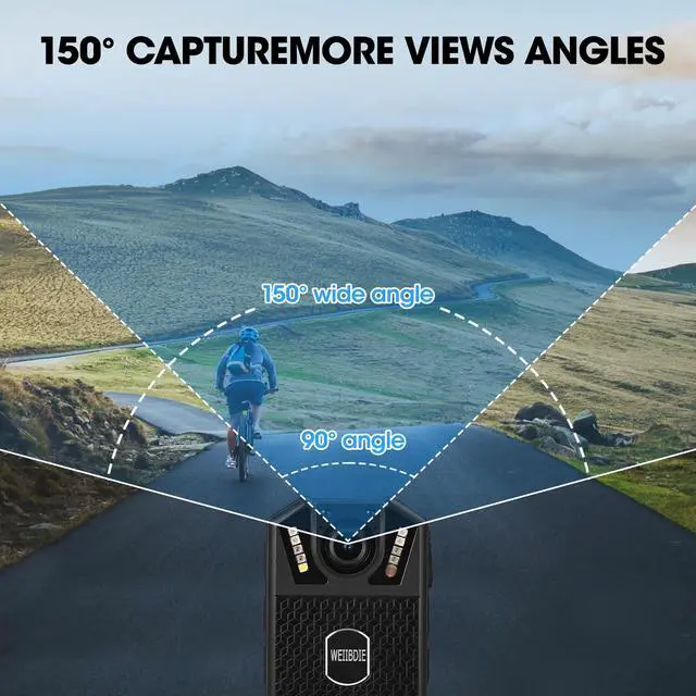 Alt view image 7 of 7 - Body Cameras with Audio and Video Recording,1080P,128G Memory,Night Vision,3000mah Battery Last 11-12 Hrs, Wearable Body Cam for Law Enforcement, Security Guard,Civilian,Personal Use