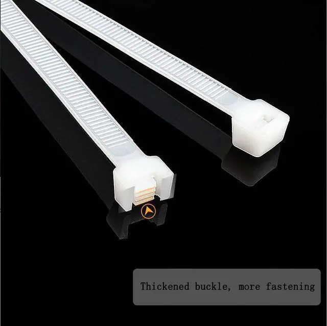 Alt view image 3 of 5 - extra long zip ties heavy duty 32 inch large cable ties for outdoor use white nylon ties 30 pcs uv resistant industrial tie wrap 200lb Tensile Strength