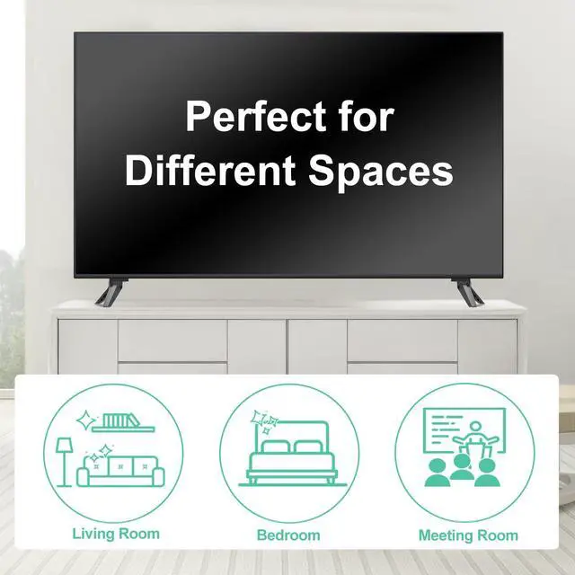 Alt view image 7 of 7 - Base Stand Only for Vizio TV Legs V505-J09 We Listed, Not for Other Models, Only for Vizio TV Replacement Stand We Listed wr Screws Set and Instructions, Easy to Install