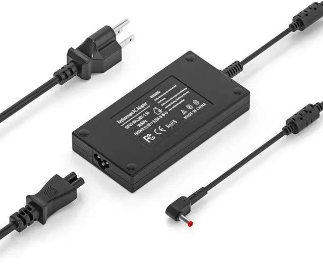 Main image of 180W Charger for Acer Nitro 5 7 AN515-54 55 58 AN517 ANV14 ANV15 ANV16 | 19.5V 9.23A for Nitro V14 V15 V16 V17 ANV15 ANV14 ANV16 ANV15-51 AN515-58-57QW 58-57Y8 58-75NM Gaming Laptop AC Adapter