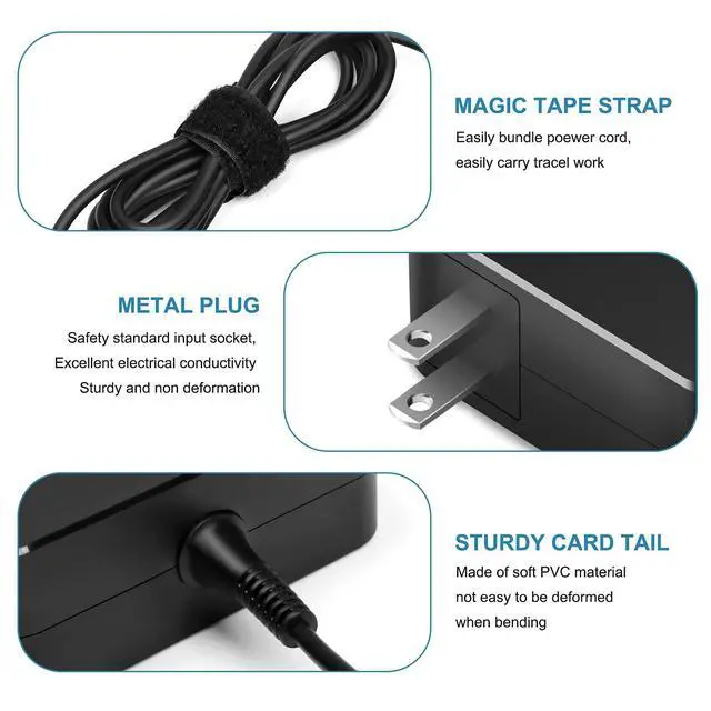 Alt view image 5 of 6 - 65W 45W AC Adapter Compatible with Asus f1502za f1504za e1404fa e1504ga e1504fa m1405y m1502y m1605y m1505y tn3402q tn3604y f1704z x1704z ExpertBook p2451fa B1500 vivobook Charger