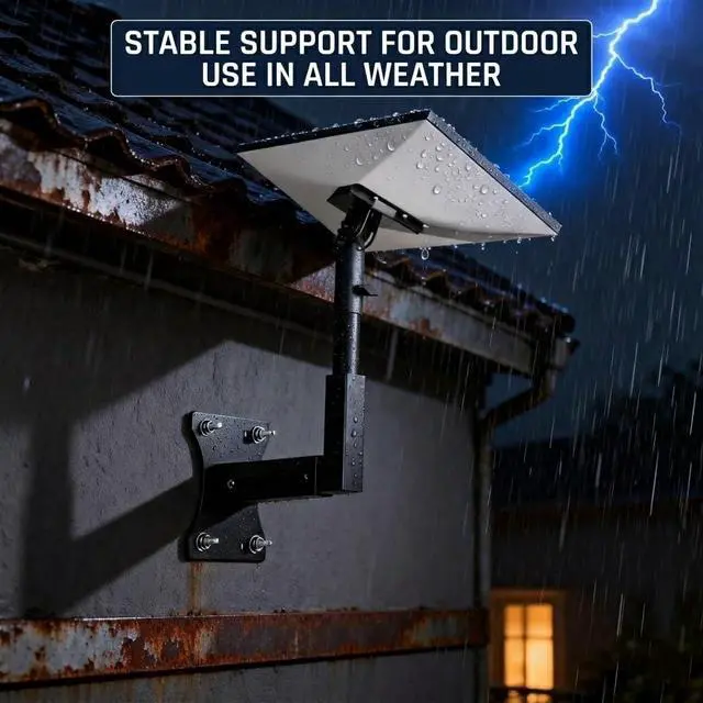Alt view image 4 of 7 - Adjustable Wall Mount Compatible with Starlink Gen 3, Telescoping Support Arm, Rustproof & Weatherproof, Easy Installation for Wood & Concrete Walls