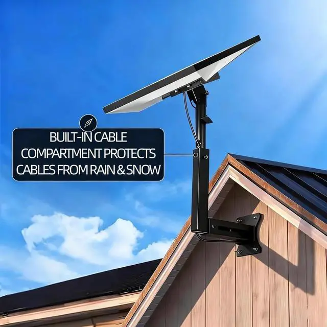 Alt view image 6 of 7 - Adjustable Wall Mount Compatible with Starlink Gen 3, Telescoping Support Arm, Rustproof & Weatherproof, Easy Installation for Wood & Concrete Walls