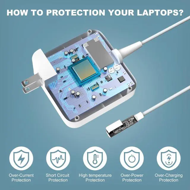 Alt view image 3 of 6 - 85W Power Adapter Compatible with A1286 A1343 Old for Mac Book Pro 13/15/17 inch for Mac Book Pro Before mid-2012 Models Charger
