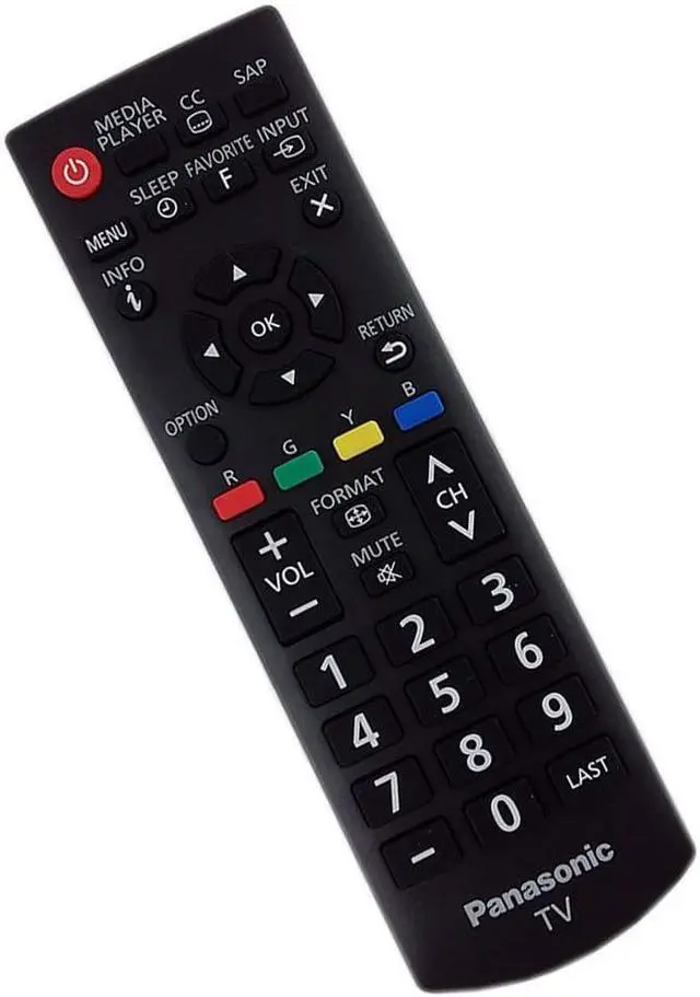 Alt view image 2 of 5 - New Factory Original N2QAYB000820 Viera TV Remote Control/Compatible Edition for Many Remote Controls