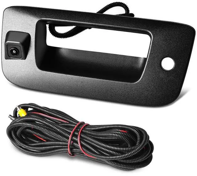 Main image of Rear Tailgate Handle Backup Camera Compatible with 2007-2013 Chevy Silverado/GMC Sierra 1500 2500HD 3500HD Tailgate Reversing View Park Assist Camera Replaces 22755304 180°Wide Angle