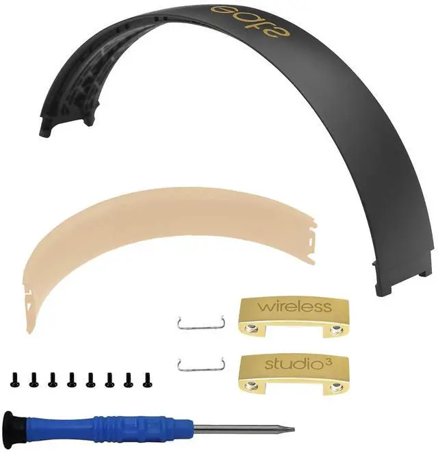 Main image of Studio3 Headband & Hinge & Cushion for Beats Studio 3 Headphone,Gray Gold | Durable Replacement Headband,Studio 3 Parts Accessories Repair Kit Set,As Same As The OEM