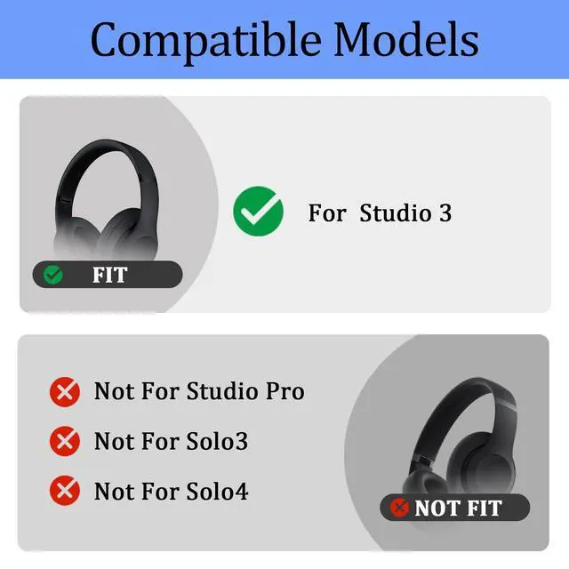 Alt view image 2 of 7 - Studio3 Headband & Hinge & Cushion for Beats Studio 3 Headphone,Gray Gold | Durable Replacement Headband,Studio 3 Parts Accessories Repair Kit Set,As Same As The OEM