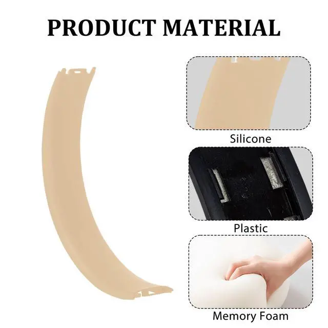 Alt view image 4 of 7 - Studio3 Headband & Hinge & Cushion for Beats Studio 3 Headphone,Gray Gold | Durable Replacement Headband,Studio 3 Parts Accessories Repair Kit Set,As Same As The OEM