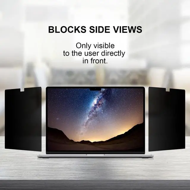 Alt view image 4 of 7 - Privacy Screen for Macbook Air 13.6/13 Inch (2022-2026, M2, M3, M4, M5), Removable Matte Anti Glare Blue Light Protector Private Security Filter for 13.6 inch Mac Laptop Computer