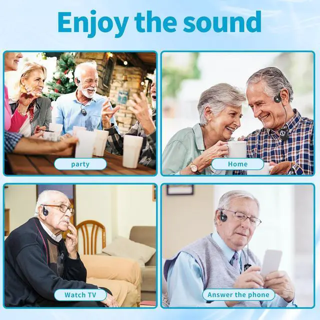 Alt view image 6 of 7 - Advanced Bone Conduction Hearing Headphones, 7 Frequency Modes | Non-invasive Design, More Suitable for Long-term Wear and Daily Use by People
