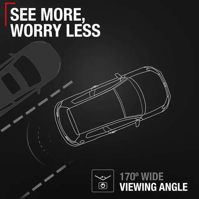 Alt view image 5 of 7 - Rear View Backup Camera - Compatible with 2011-2020 Dodge Journey - Reverse Park Assist Camera Replacement - OEM 56054158AG, 56054158AB, 56054158AC, 56054158AD, 590-143, CH1960102
