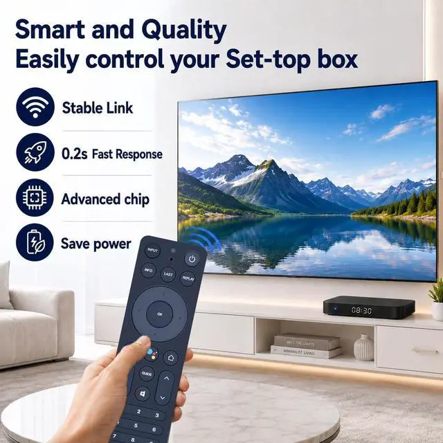 Alt view image 2 of 7 - Replacement Voice Remote Control for Verizon FiOS TV One Set Top Box | for modelRC552 RTL8762CKO 2AGOFRC451B Only