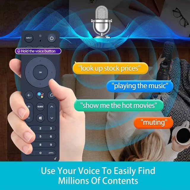 Alt view image 6 of 7 - Replacement Voice Remote Control for Verizon FiOS TV One Set Top Box | for modelRC552 RTL8762CKO 2AGOFRC451B Only