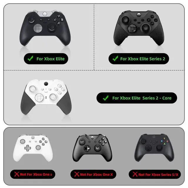 Alt view image 2 of 6 - Paddles for Xbox Elite 2 Controller,Metal Controller Paddles for xbox elite | 4 PCS Stainless Steel Back Buttons Compatible with Xbox Elite Series 2 & Core Controller, Paddles for Xbox Elite Series 2