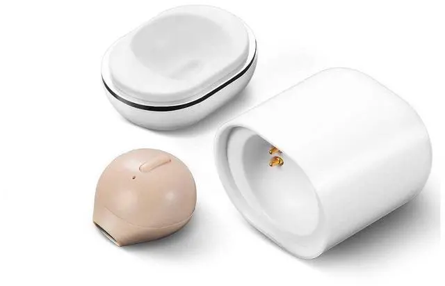 Main image of Invisible Earbuds Mini Single Earbuds Tiny Discreet Hidden Earphones for Work, Small Ear Canals in-Ear Wireless with Charging Case for Work