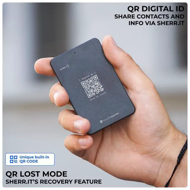 Alt view image 6 of 6 - AirCard Dual - Bluetooth Wallet Tracker - Compatibile with Both Apple iOS Find My and Google Android Find Hub Wireless Charging, Anti-Loss Card Smart Locator, Black