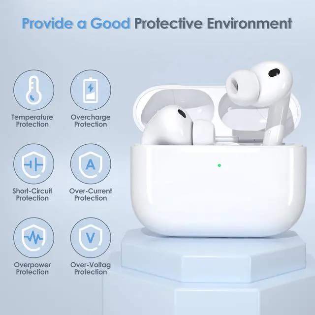 Alt view image 6 of 7 - Replacement Wireless Charging Case Compatible with AirPods Pro 3 USB-C | 450mAh Wireless Charger Case with Bluetooth Pairing Sync Button, 15-Min Fast Charging, USB-C & Wireless Charging, No Earbuds