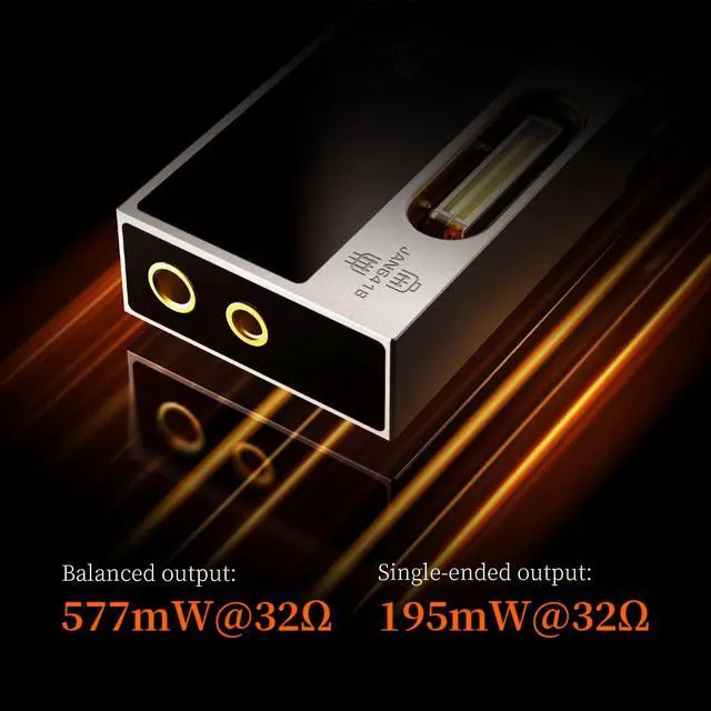 Alt view image 5 of 7 - UA7 USB DAC AMP Portable Headphone Amplifier Built-in Dual JAN6418 Tubes,ES9069 DAC,Support DSD512,768kHz/32bit,577mW@32 Output,3.5mm+4.4mm Jack (Grey)