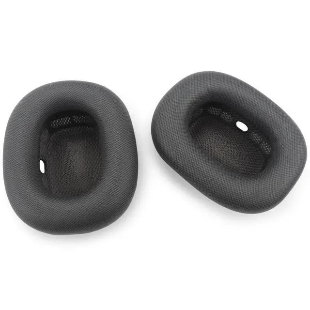 Alt view image 7 of 7 - Replacement Ear Cushions for AirPods Max Headphones AirPod Max Ear Cushions Ear Pads Covers Comfort Protein Leather Noise Isolation Memory Foam Earpads (Gray)