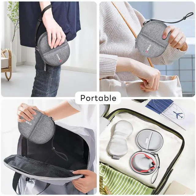 Alt view image 6 of 7 - Carrying Case for SHOKZ New OpenRun Pro 2 Mini/OpenRun Mini/OpenRun ProMini Open-Ear Bone Conduction Sport Headphones (Case Only)