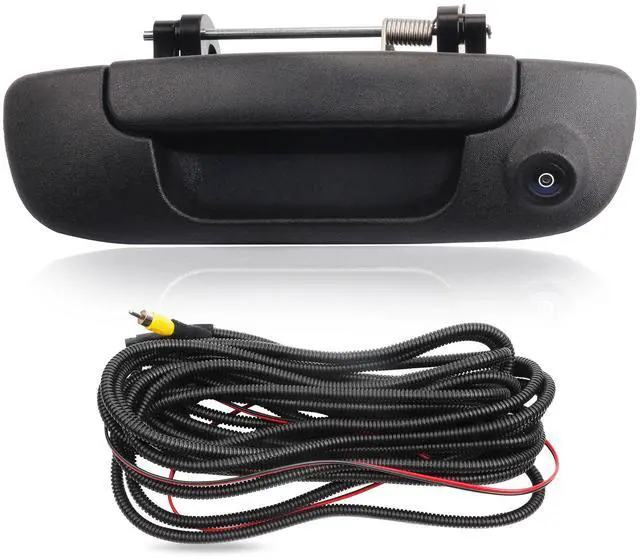 Main image of Tailgate Handle Backup Camera Compatible with 2002-2008 Dodge Ram | for Ram 1500 2500 3500 Back up Rear View Reverse Camera Night Vision w/Extension Harness (RCA Connector)