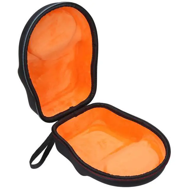 Alt view image 2 of 7 - Hard Portable Case Compatible with Beyerdynamic DT 990 PRO/DT 770 PRO Open Studio Headphone, Case Only (Black and Orange)