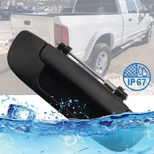 Alt view image 5 of 7 - Tailgate Handle Backup Camera Compatible with 2002-2008 Dodge Ram | for Ram 1500 2500 3500 Back up Rear View Reverse Camera Night Vision w/Extension Harness (RCA Connector)