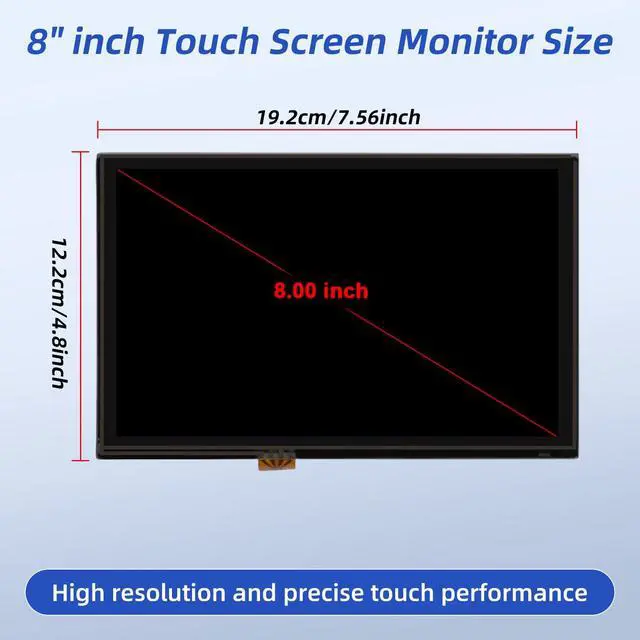 Alt view image 6 of 7 - DL3T-18B955-FA 8" LCD Touch Screen Display - Compatible with 2011-2016 Ford Explorer/F-150/F-250/Edge/Fusion/Expedition/Mustang - Sync 2 Navigation Screen Replacement