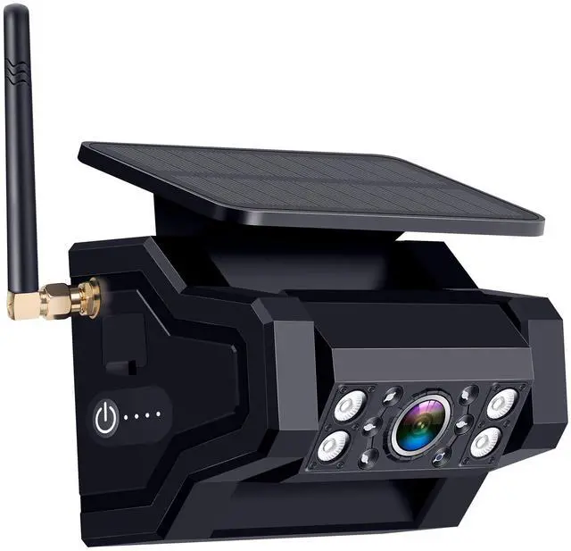 Main image of Magnetic RV Backup Camera Solar Portable - Install-Free Soft Rubber Wear-Resistant Night Vision Waterproof for P16 Trailer Rear View Camera System