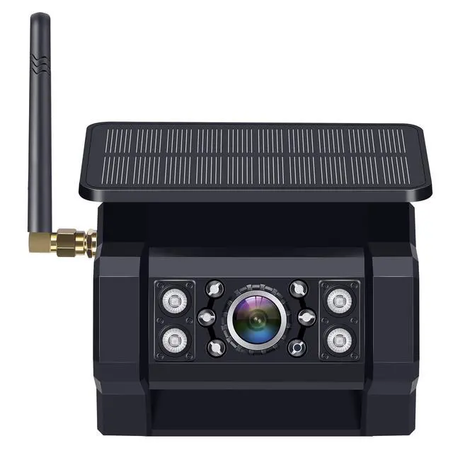 Alt view image 2 of 3 - Magnetic RV Backup Camera Solar Portable - Install-Free Soft Rubber Wear-Resistant Night Vision Waterproof for P16 Trailer Rear View Camera System