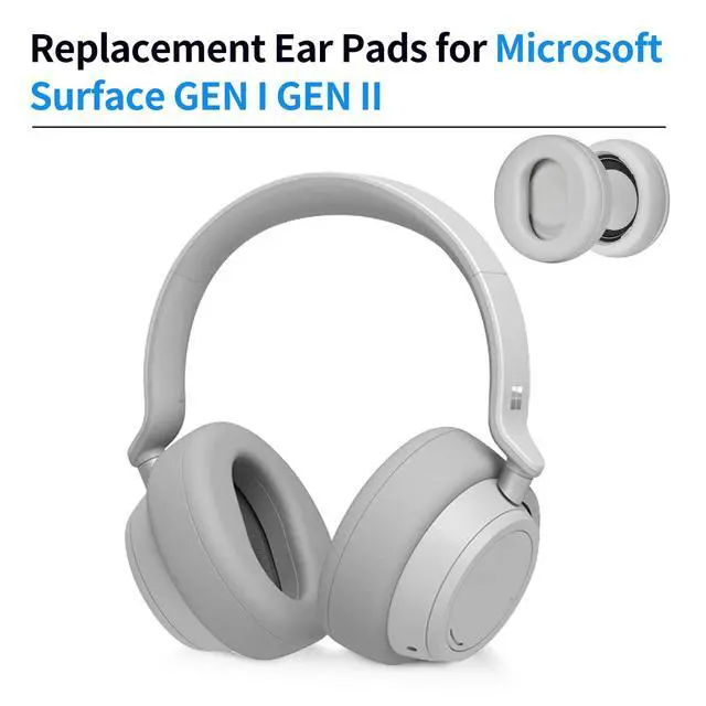Alt view image 2 of 6 - Ear Pads Replacement Compatible with Microsoft Surface GEN I Headphone earpads Ear Pads for Microsoft Surface GEN II Ear Cushions Cups (Grey)