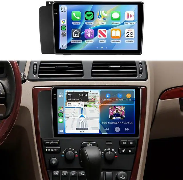 Main image of 4G+64G Android 15Car Radio Stereo for Volvo XC70 V70 S60 2005-2009 | 9" HD In-Cell Touch Screen/Wireless CarPlay/Android Auto/GPS/5Ghz WiFi/5.0Bluetooth/FM/RDS/SWC/AHD Backup Camera