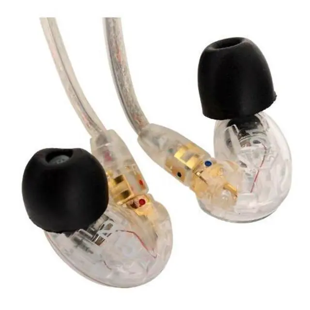 Alt view image 3 of 7 - SE215-CL Sound Isolating In Ear Stereo Earphones (Clear) with 3 Pairs of Triple Flange Sleeves for Better Sound Isolation