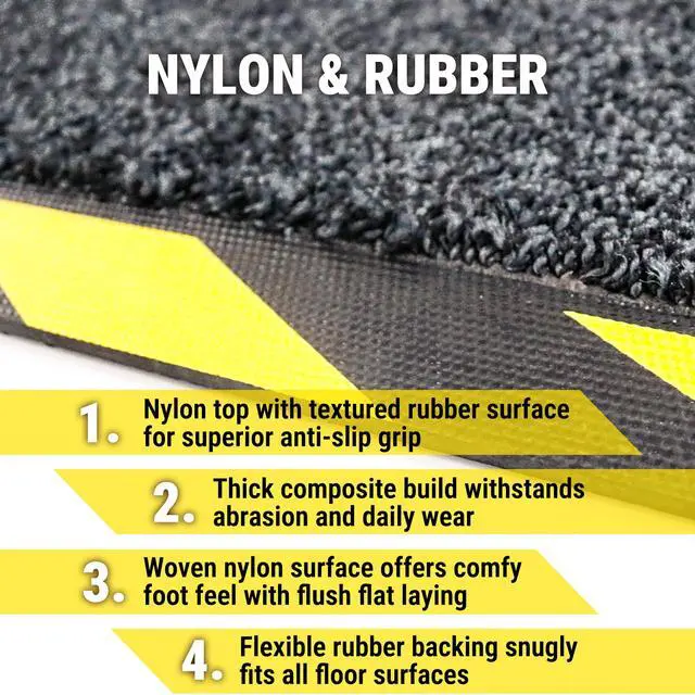 Alt view image 3 of 6 - 47.2in x 15.7in - Nylon top Carpet and Rubber Backing Cables Cord Cover Mat