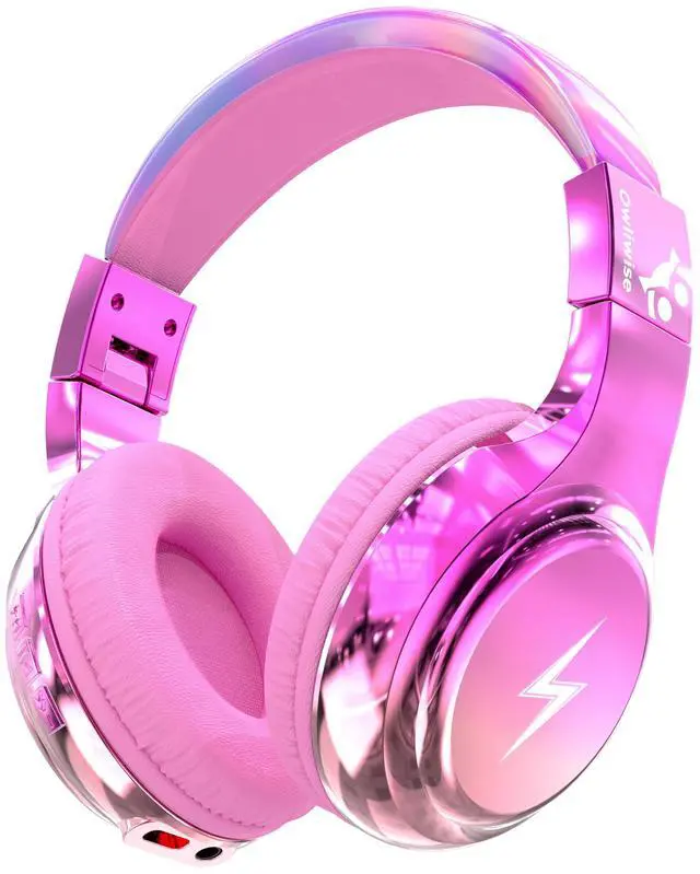 Main image of Kids Bluetooth Headphones, 74/85dB Volume Limited, 65H Playtime, Built-in Mic, Fast Charging, Foldable Toddler Wireless Over-Ear with AUX Cord, for iPad/Tablet/Airplane,Boys Girls
