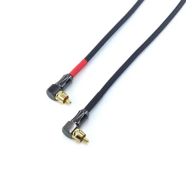 Alt view image 5 of 6 - 061 90 Degree Right Angle RCA Cable Male to Male Subwoofer Cable Digital Coaxial Audio Cable for Home Theater, Sound Bar, TV,and More 2Pack (1FT)